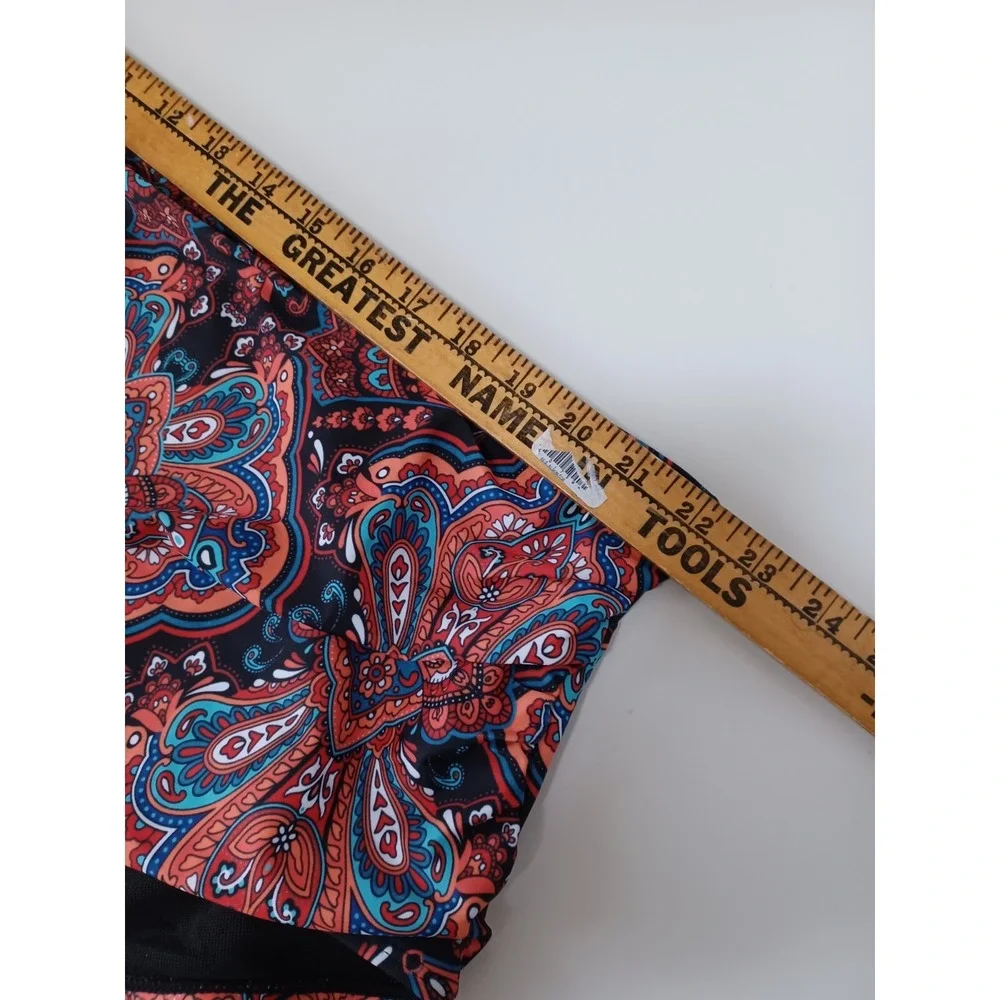 NWT BLOOMCHIC Bandana Printed High‎ Waist Bikini Bottom Size 28